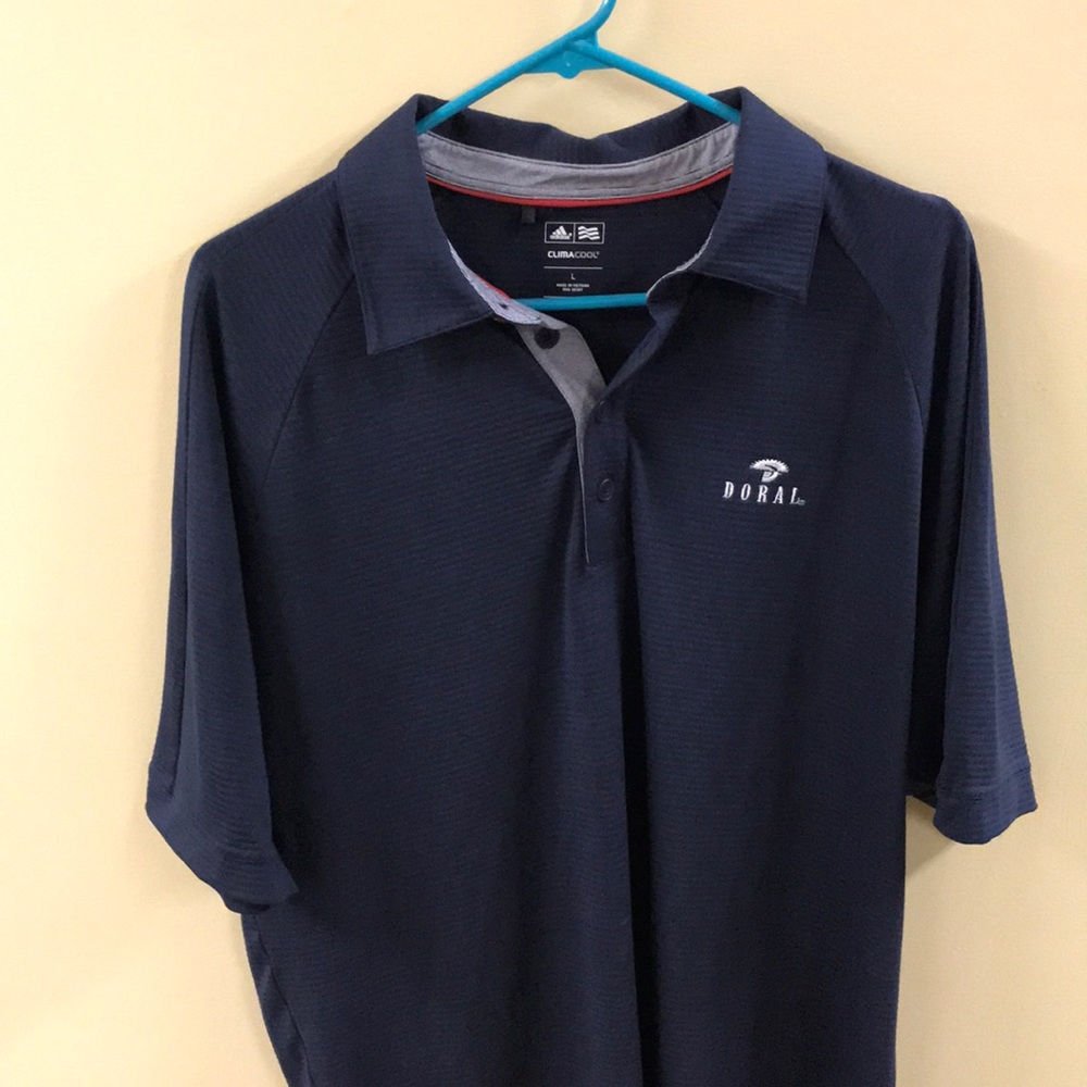 Adidas ClimaCool golf Shirt. Size Large.